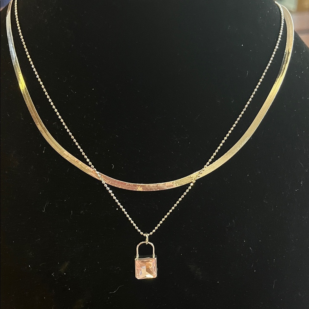Paparazzi Pink Charm Necklace